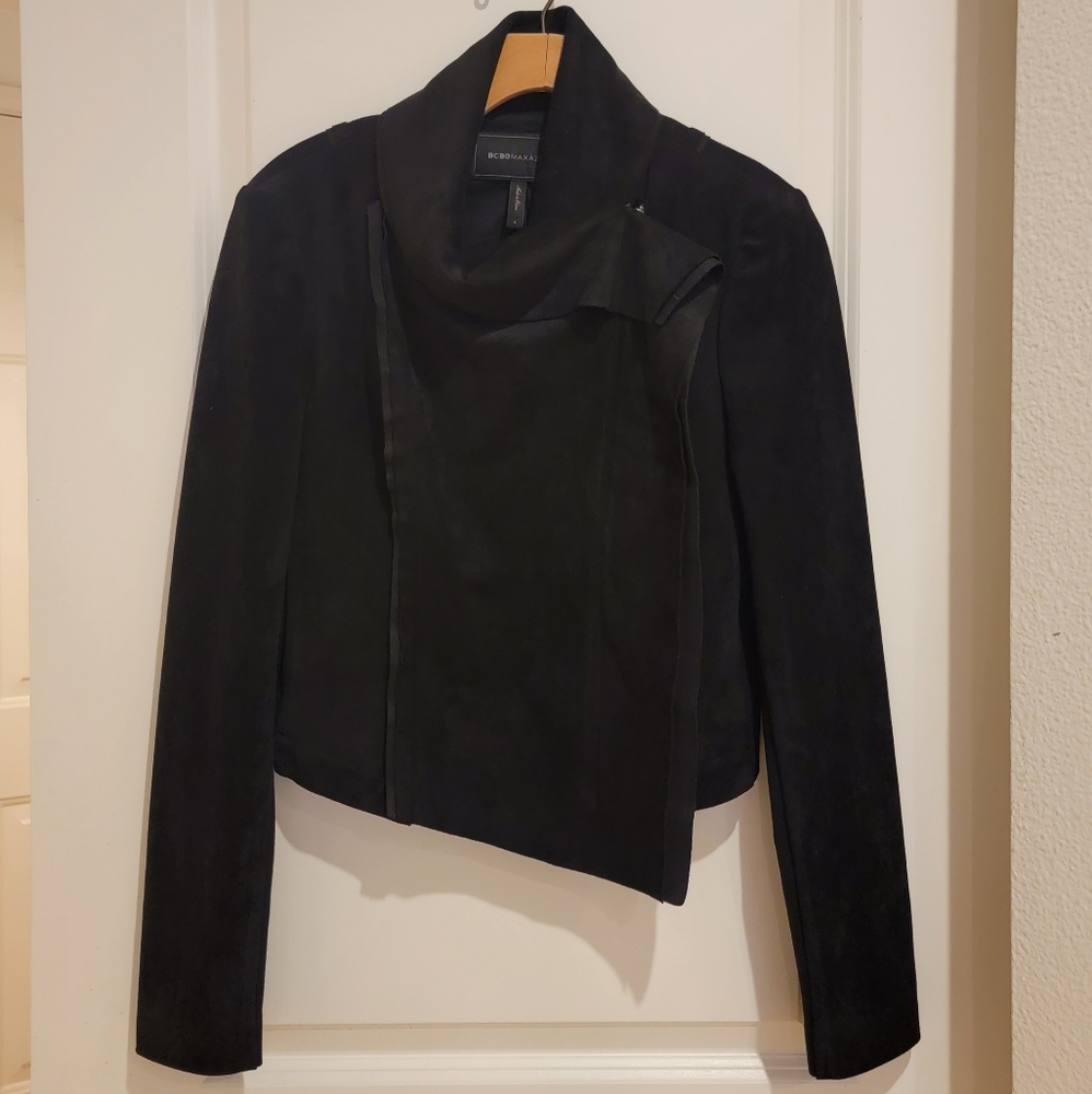 BCBG Suede Cropped Jacket